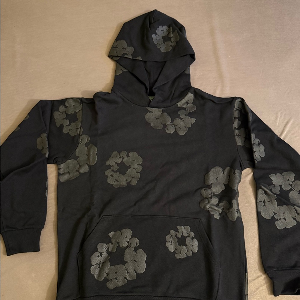 Denim Tears Monochrome Floral Men's Hoodie